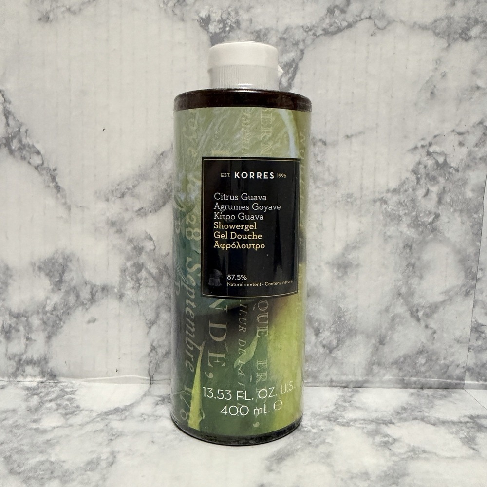 Korres Citrus Guava Shower Gel 13.53 OZ Body Wash Brand New Sealed